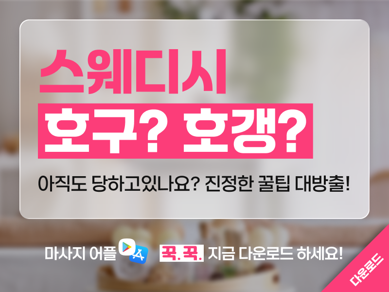 스웨디시 호구? 호갱? 당하지말자 이미지